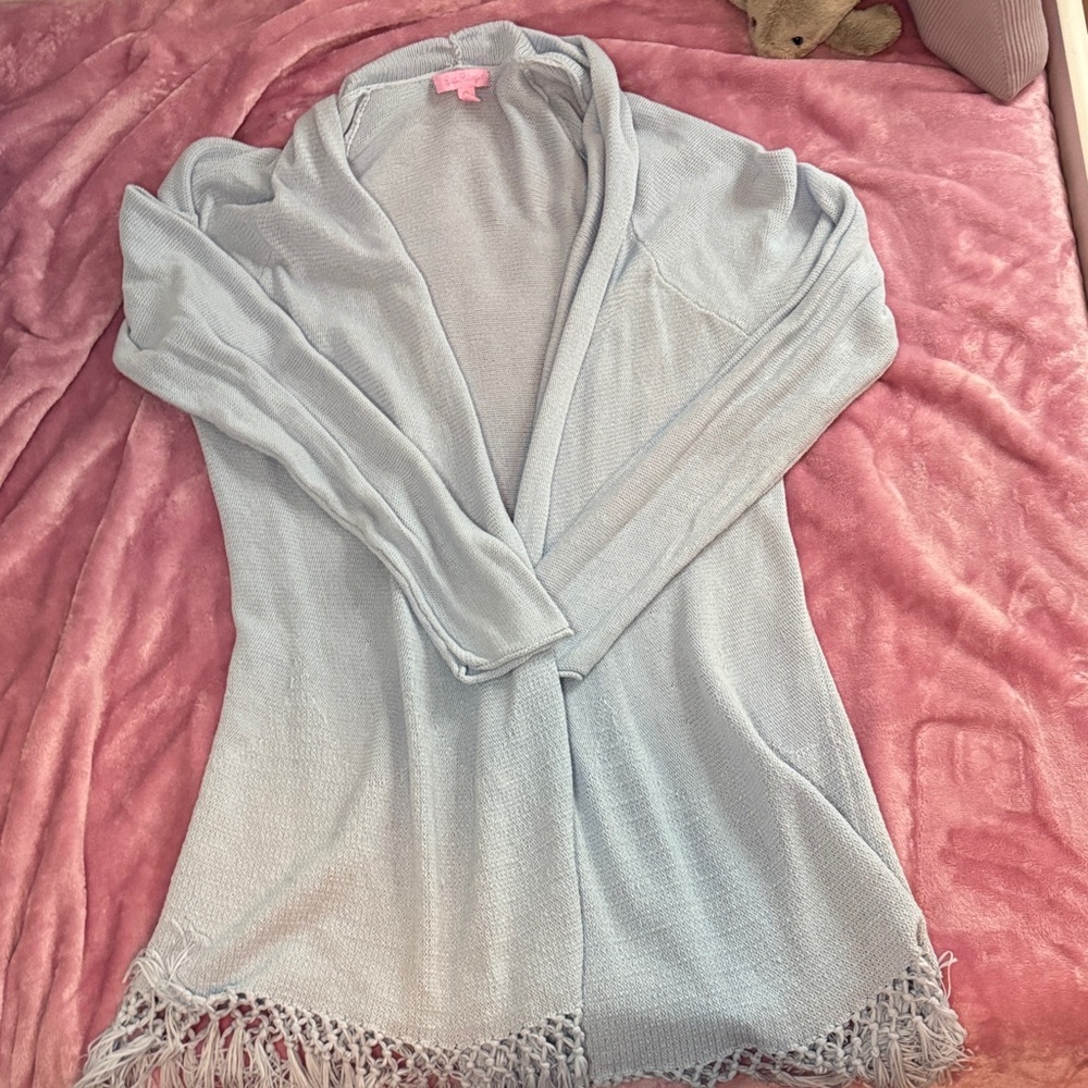 Lilly Pulitzer Sky Blue Knit Cardigan